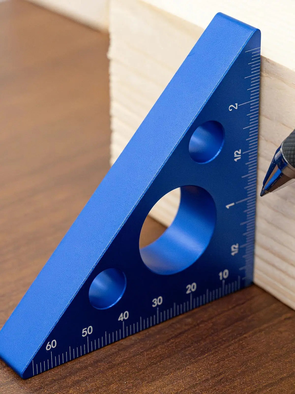 Aluminum Triangle Ruler with Dual Scales