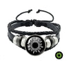 Sonnen- & Mond-Lederarmband-Set