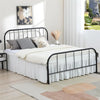 Ruffled Bed Skirt with Split Corners and Elastic Wrap