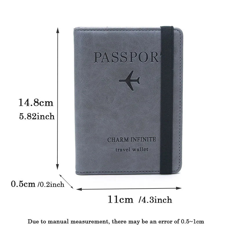 RFID-Blocking Passport Holder with Card Slots