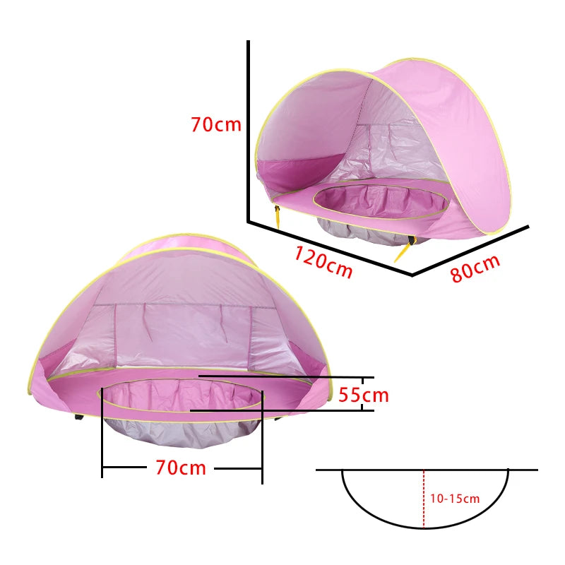 Portable Baby Beach Tent with UV Protection