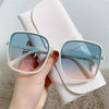 Oversized Quadratische Sonnenbrille mit UV400-Schutz