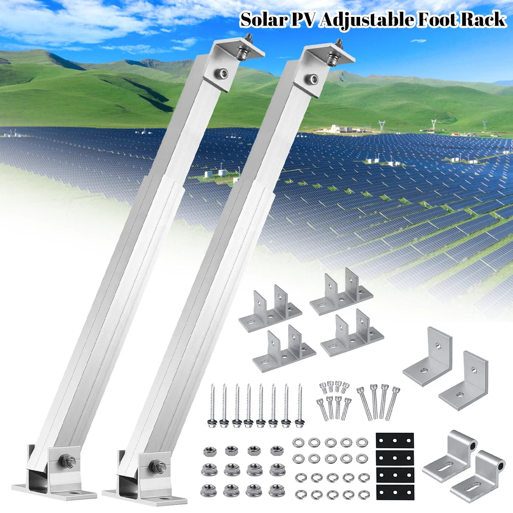 Adjustable Aluminum Solar Panel Mounting Bracket Kit