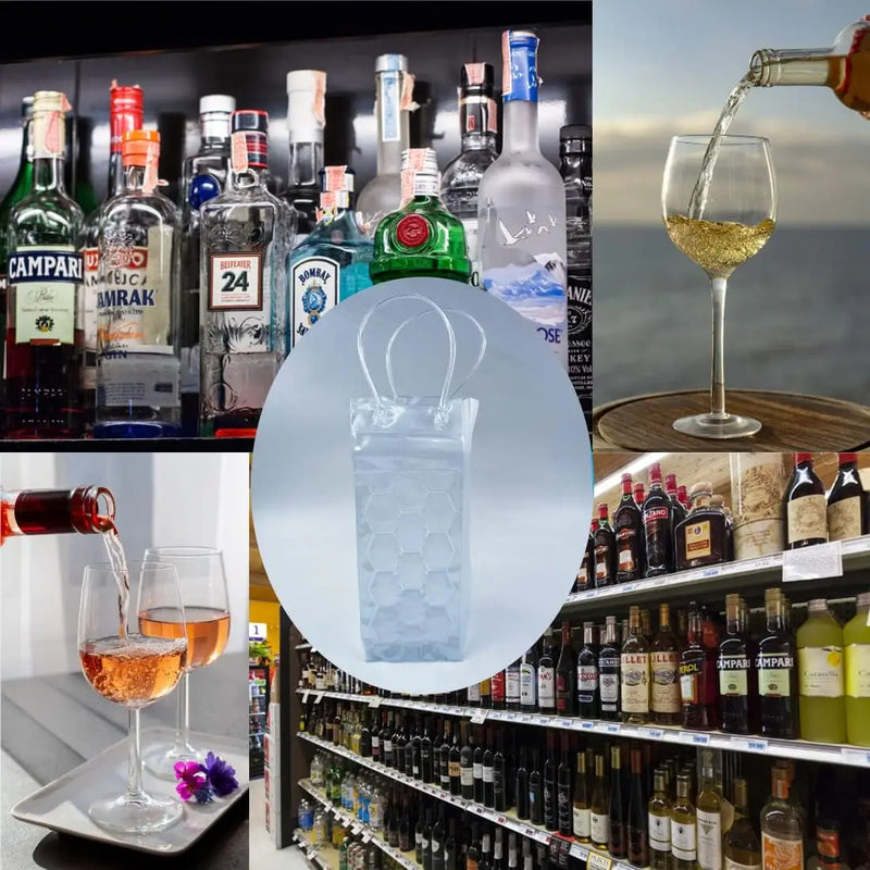 Bolsa Enfriadora Reutilizable de Gel para Vino y Bebidas