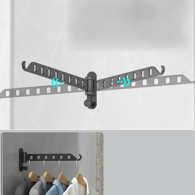 Wall-Mounted Foldable Clothes Drying Rack