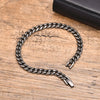 Vintage Stainless Steel Cuban Link Bracelet