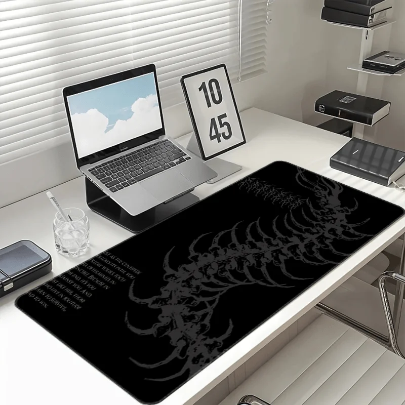 Large Gothic Centipede Gaming Mouse Pad with Spine Ribs