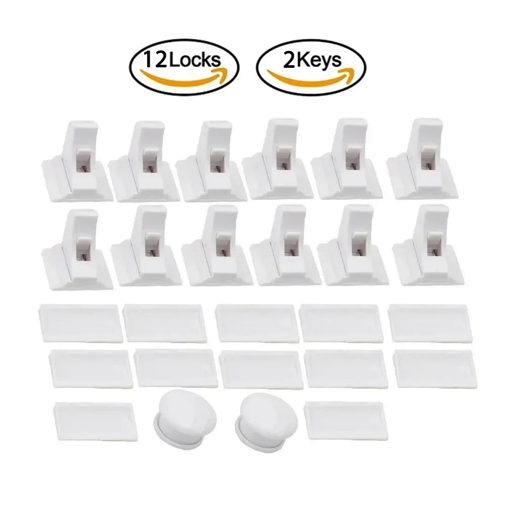 Magnetic Child Safety Cabinet Locks (Set of 2)
