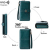 Vintage RFID-Blocking Large Capacity Wallet with Wrist Strap