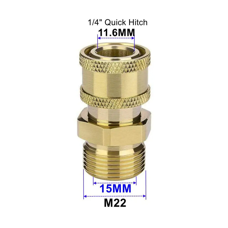 Brass Pressure Washer Quick Connect Adapter