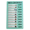 Reusable Kids Chore Chart with Daily Task Checklist