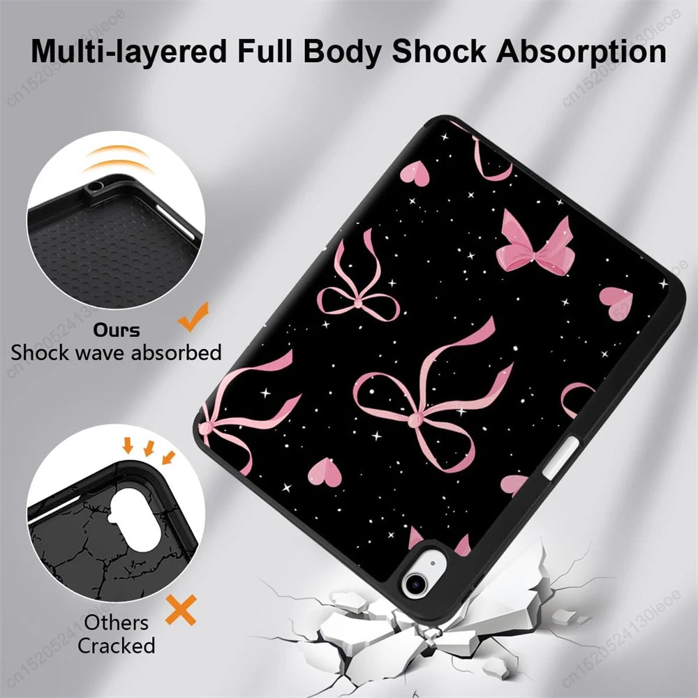 Premium Multi-Angle Stand Case for iPad with Pencil Holder