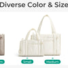 Lightweight Quilted Tote Bag with Crossbody Strap