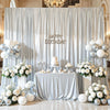 Shimmering Satin Backdrop Curtain Panels
