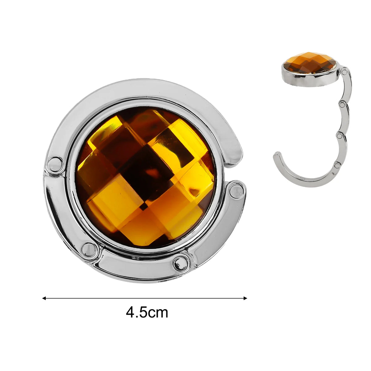 Foldable Crystal Acrylic Hook with Anti-Slip Pad