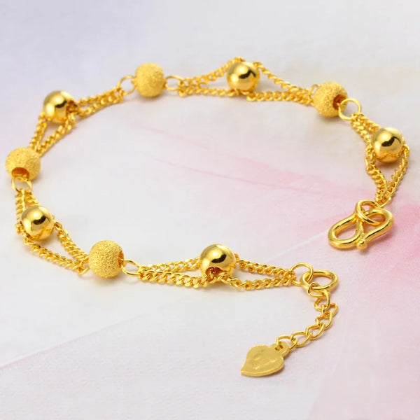Figaro Chain Bracelet in 18k Gold