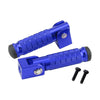 M8 Aluminum Alloy Foldable Motorcycle Rear Footrests (Pair)