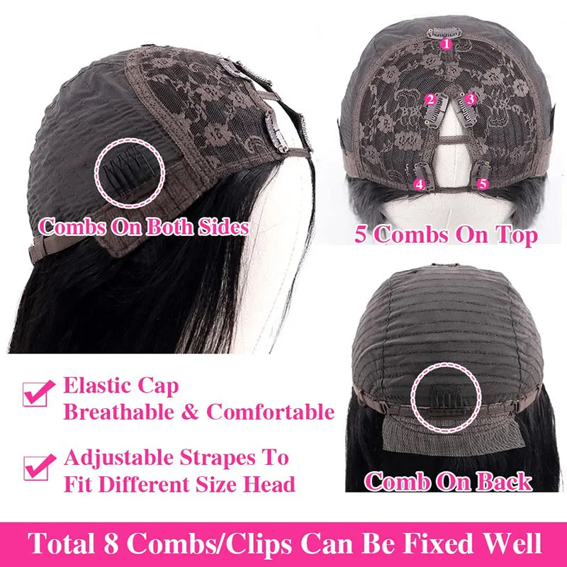 Kinky Curly U-Part Human Hair Wig