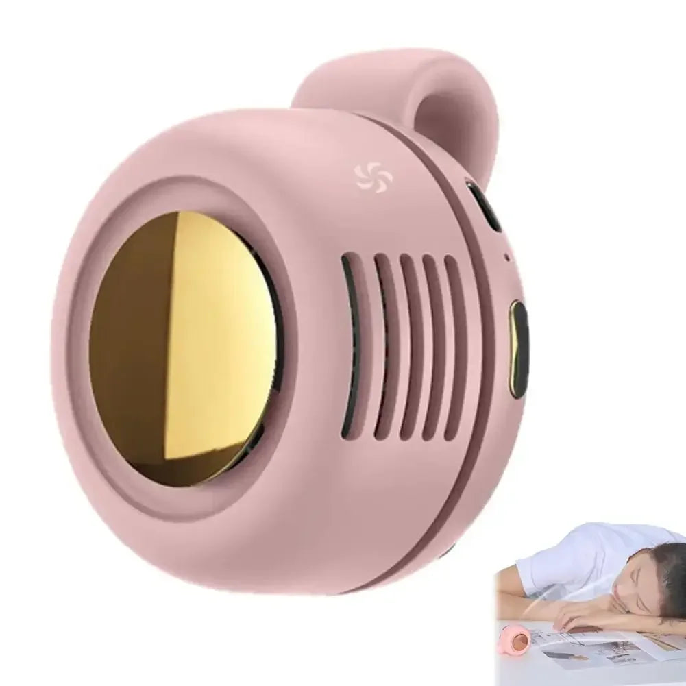 Portable Clip-On Mini Bladeless Fan with 3 Speeds