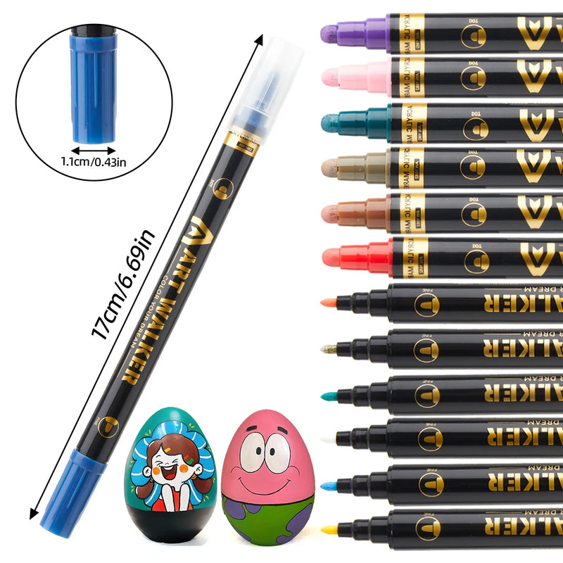 Dual-Tip Acrylic Markers