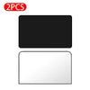 Two black magnetic car side window sun shades for UV protection and glare reduction