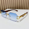 Rimless Square Sunglasses