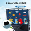 Telescopic Magnetic Car Window Shades with UV Protection and Insect Mesh