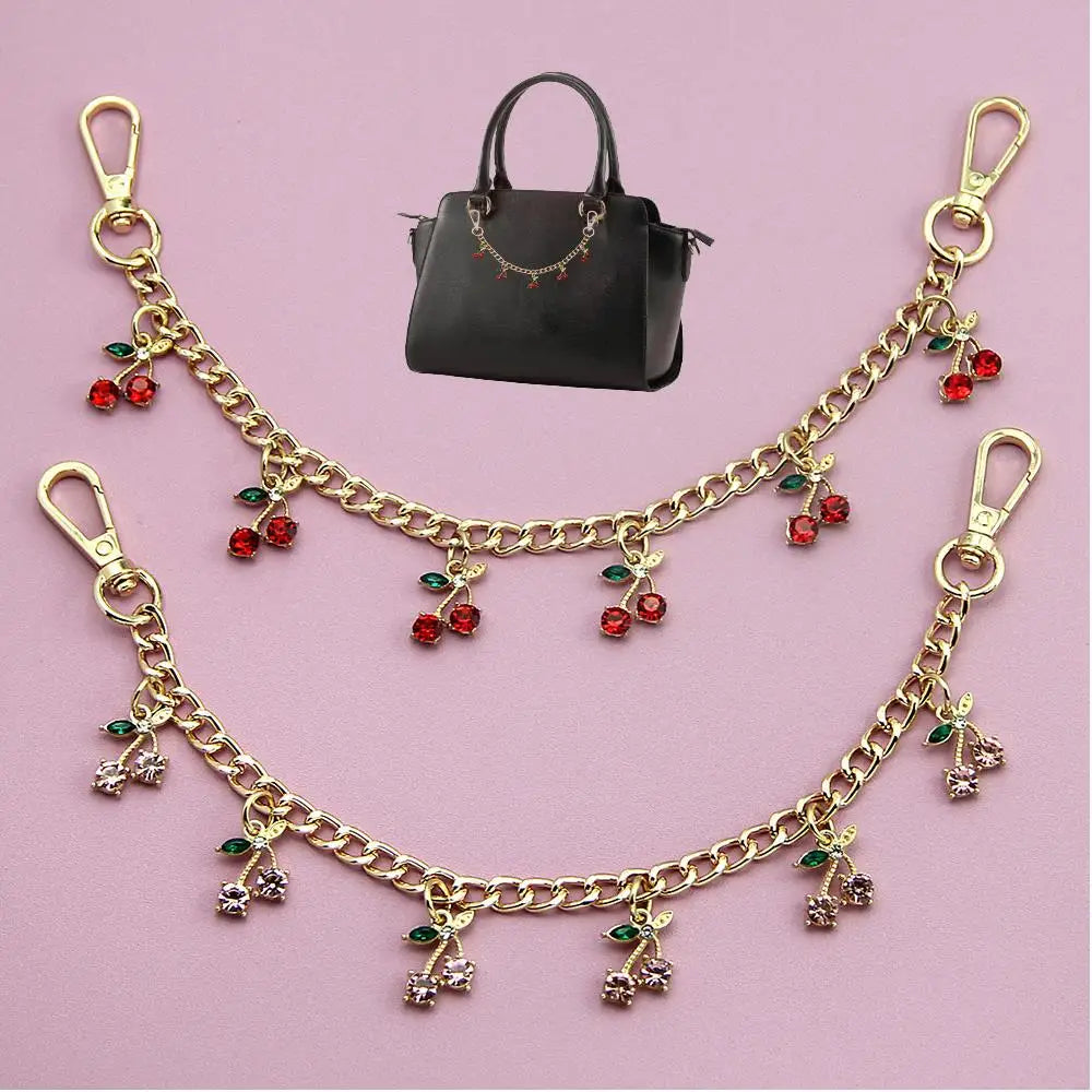 Cherry Charm Bag Chain with Pendant