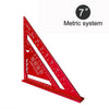 7-Inch Aluminum Alloy Speed Square for Carpentry & Woodworking