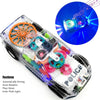 Voiture de Police Transparente avec Engrenages, Lumières et Musique