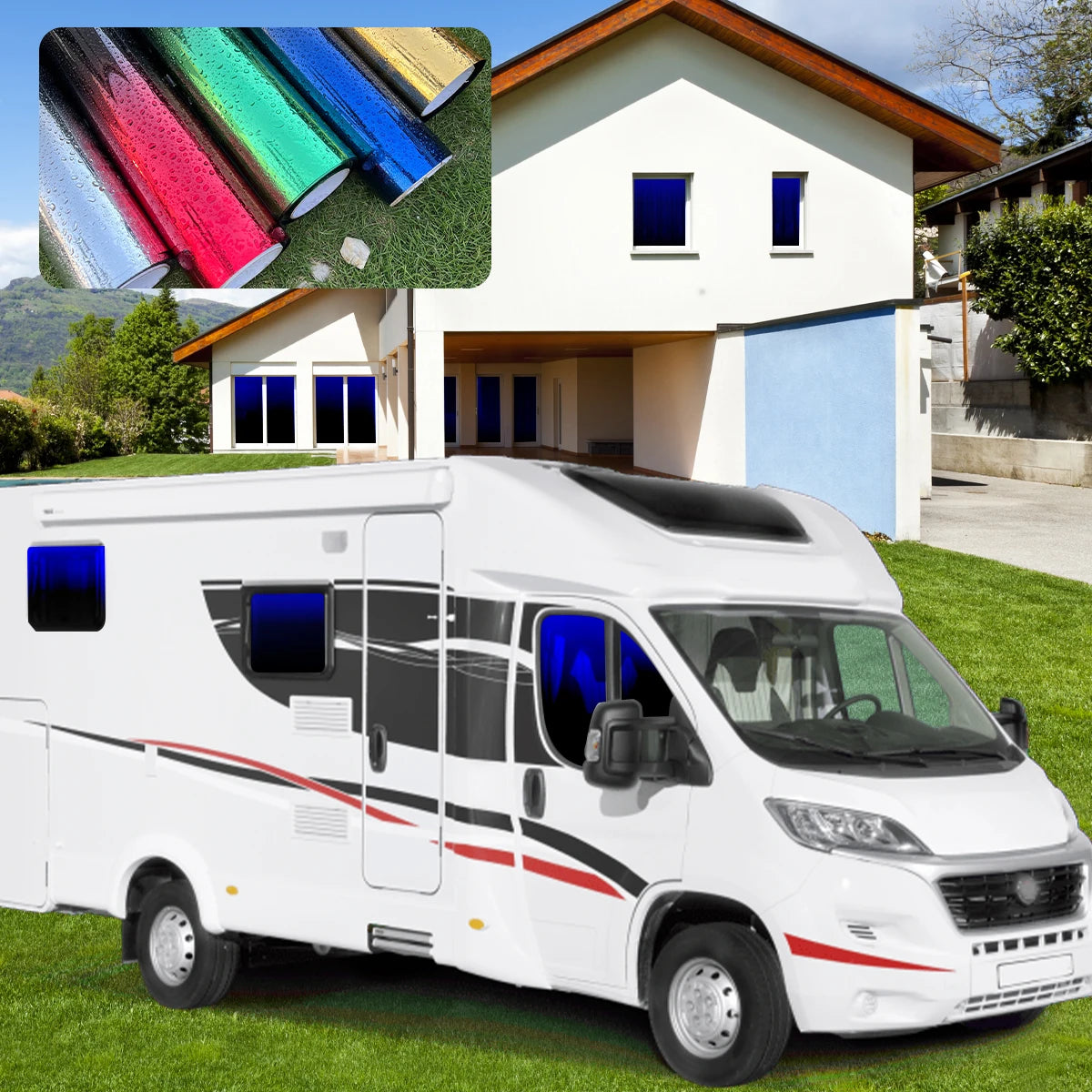 UV-Protective Gradient Tint Window Film for Cars