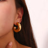 Chunky Gold Hoop Earrings