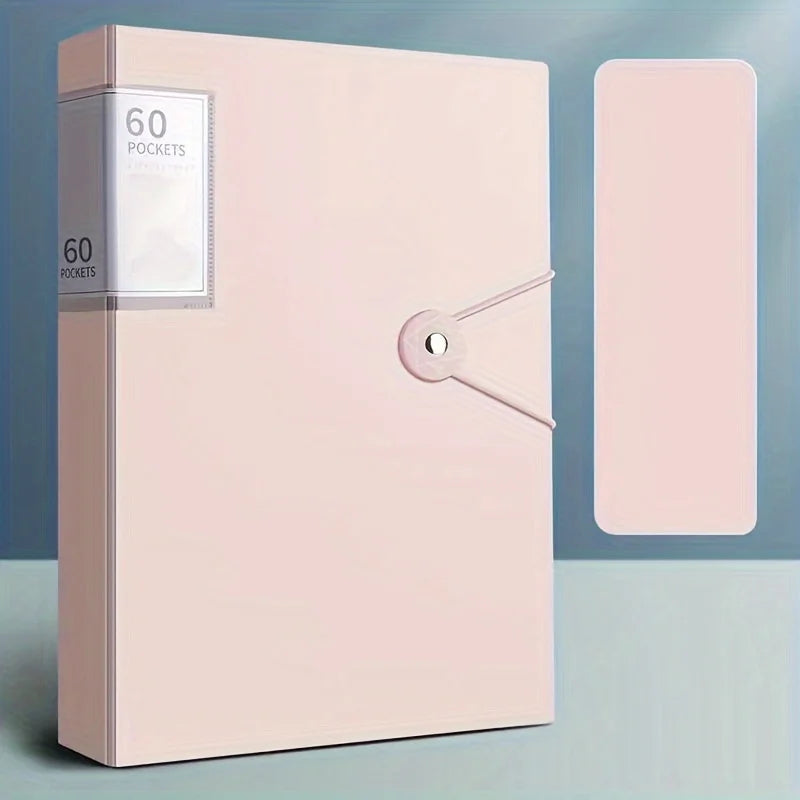 60-Pocket A4 Expanding File Organizer with Durable Waterproof Cover