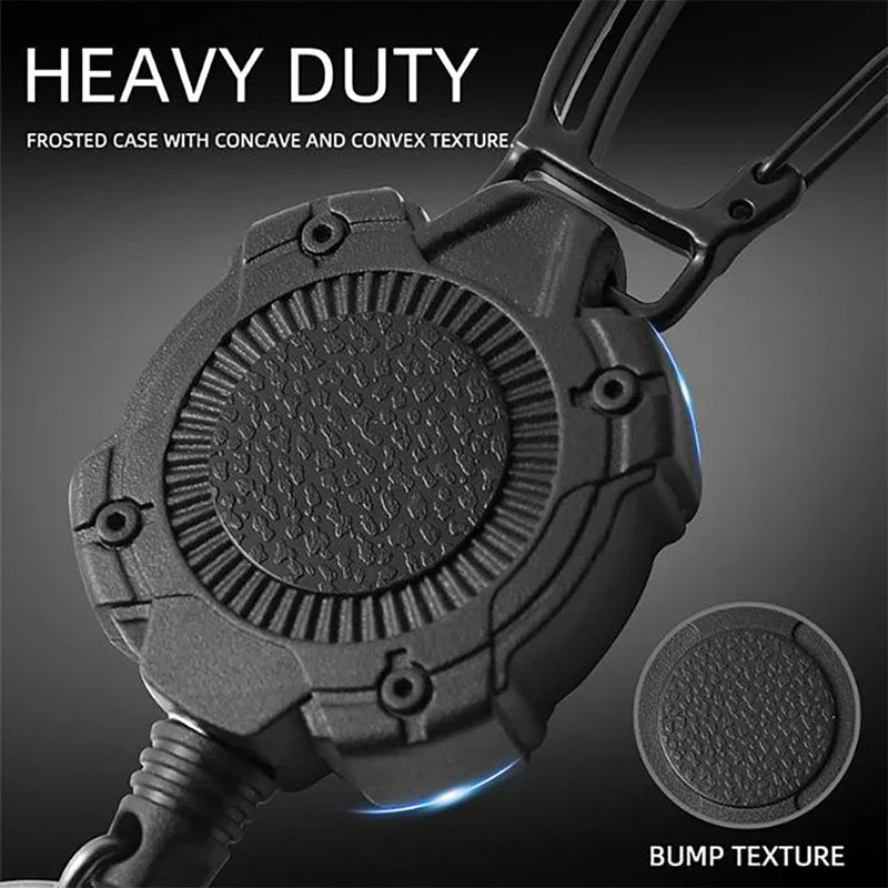 Heavy-Duty Retractable Badge Holder with Card Cover