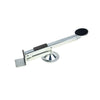 A heavy-duty steel door lift tool with a rotating mechanism used for installation assistance.