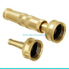 Heavy-Duty Brass Adjustable Garden Hose Nozzle Set
