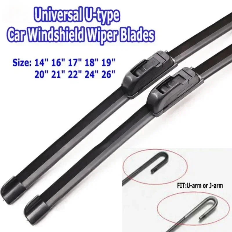 Frameless U-Shape Windshield Wiper Blades