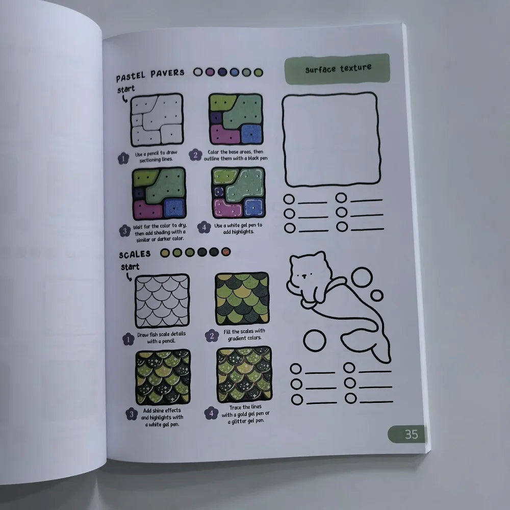 Step-by-Step Pattern Drawing & Coloring Book for All Ages