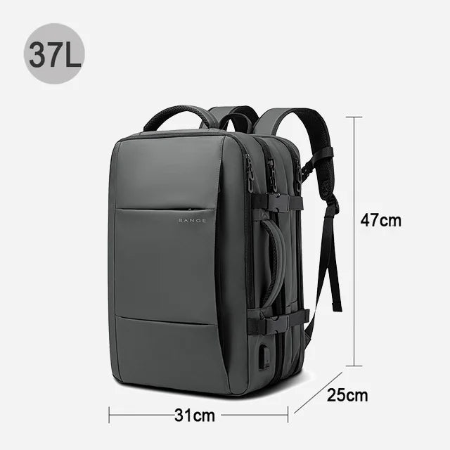 Expandable Travel Backpack with Laptop Compartment