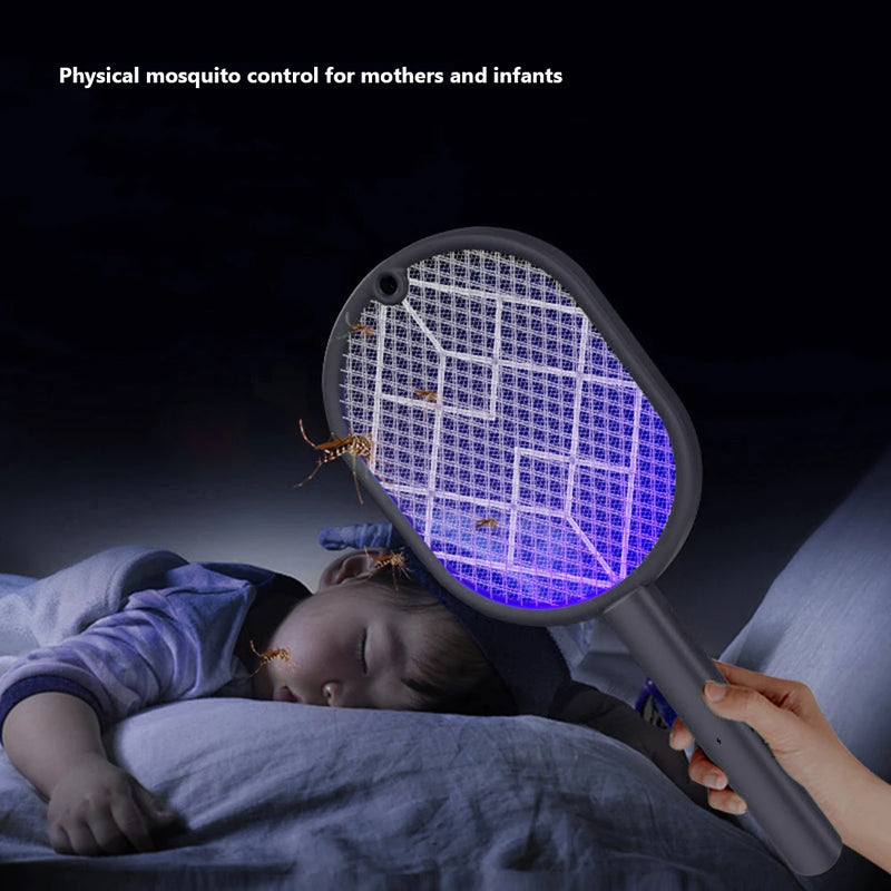 2-in-1 Electric Mosquito Swatter with UV Light