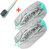 A shoe washing machine bag with a soft bristle cleaning brush set shown next to the product.