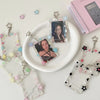Transparent Acrylic Photocard Holder with Star Pendant Keychain