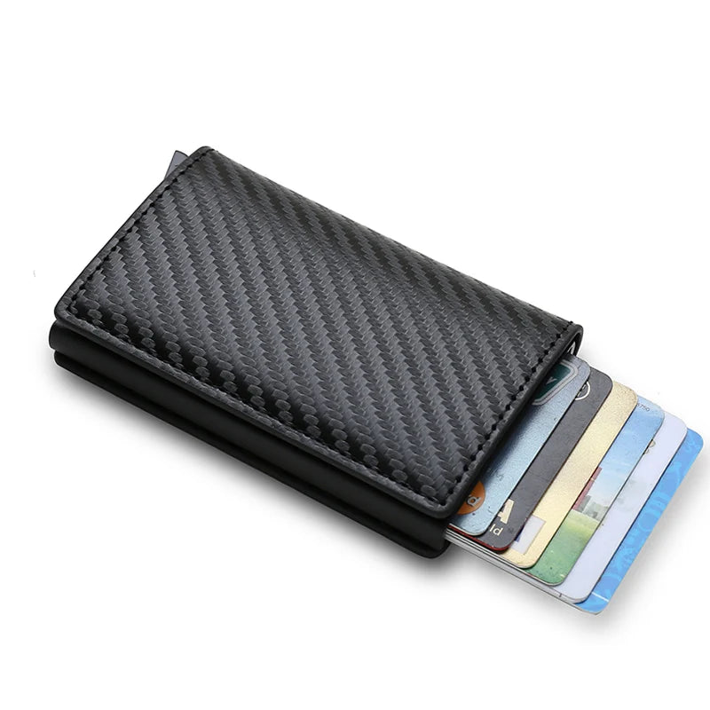 Porte-Carte en Fibre de Carbone Anti-RFID
