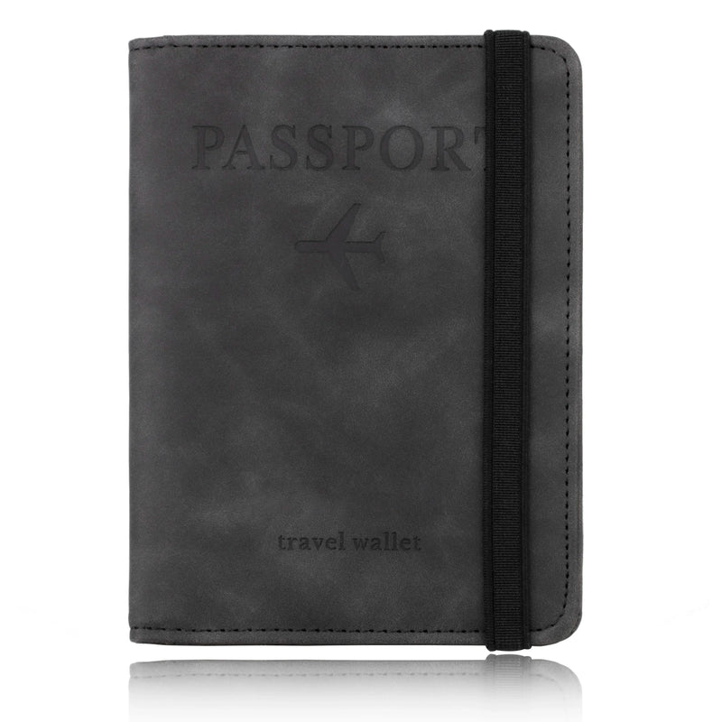 RFID Blocking Leather Card & Passport Holder