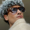 Retro Oversized Gradient Sunglasses for Women