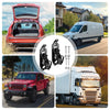 Various heavy-duty quick release shovel holders for roof rack or wall mounted use on trucks and vehicles