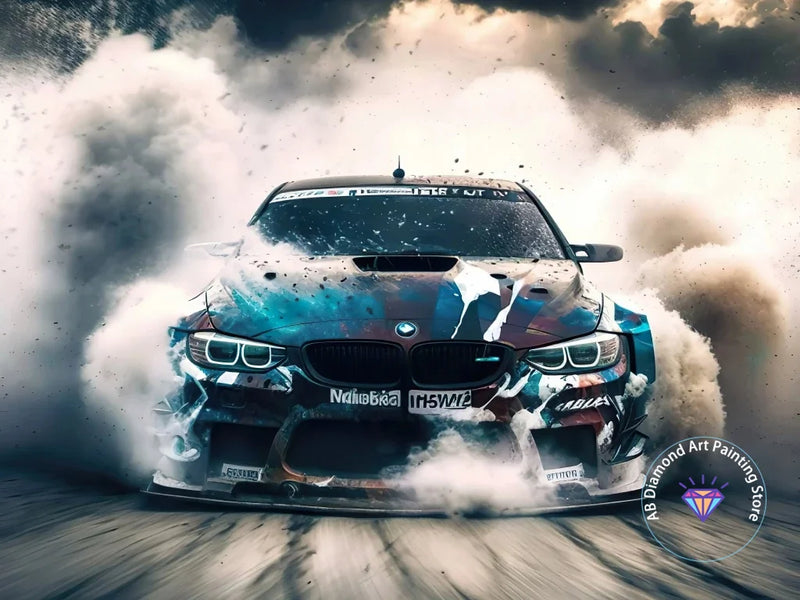 Kit de Pintura con Diamantes 5D - Arte de Coche de Carreras