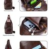 Vintage Genuine Leather Crossbody Bag for Men