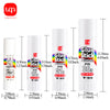 A set of 6 translucent glue sticks in various colors and sizes for crafting and office use