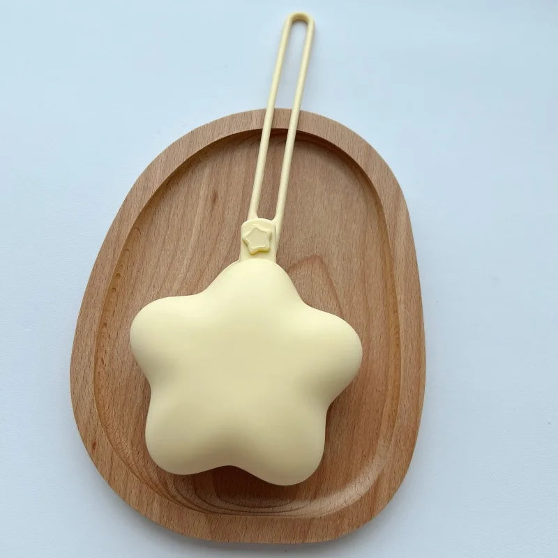 Star Silicone Pacifier Storage Box with Stroller Hanging Strap